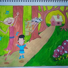 Meu projeto do curso: Técnicas de sketchbook para ilustração infantil. Een project van Ontwerp van personages, Tekening met potlood, Kinderillustratie, Sketchbook, Schilderen met gouache y Prentenboeken van Priscila Cruz - 05.03.2023