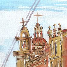  Paisaje urbano en acuarela Ein Projekt aus dem Bereich Bildende Künste, Aquarellmalerei und Architektonische Illustration von Mario Jesus Mendez Martinez - 08.11.2022