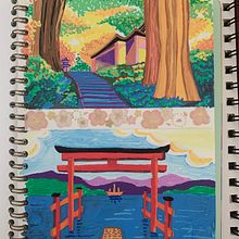 My project for course: Drawing with Acrylic Markers: Capture your Favorite Scene. Sketching, Drawing, Acr, lic Painting, Architectural Illustration, and Sketchbook project by a_mohacsy - 11.06.2022