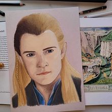 Légolas Pastel Portrait. Un progetto di Illustrazione tradizionale, Disegno di ritratti e Disegno realistico di Paula de Tierra - 08.11.2022