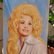Dolly Parton Oil Portrait. Un progetto di Illustrazione tradizionale e Pittura ad olio di Paula de Tierra - 08.11.2022