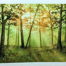 My project for course: Dreamy Watercolor Landscapes: Paint with Light. Un progetto di Pittura e Pittura ad acquerello di Marlies Manning - 05.11.2022