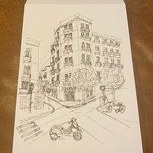 My project for course: Architectural Sketching for Urban Illustrations. Un projet de Design , Illustration traditionnelle, Esquisse , Illustration architecturale , et Carnet de croquis de Fabio Dionigi - 09.11.2022