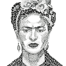 Frida. Tipografia, Desenho tipográfico, Desenho de retrato, Desenho realista e Ilustração tradicional projeto de Begoña Blázquez Parro - 09.11.2022