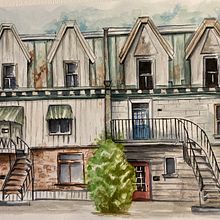 Mon projet du cours : Esquisses d'architecture expressives aux feutres de couleur. Sketching, Drawing, Architectural Illustration, Sketchbook & Ink Illustration project by Kathy - 10.28.2022