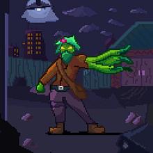 Vigilante floruna . Un progetto di Character design, Videogiochi, Pixel art e Progettazione di videogiochi di Hernan Gajardo Valdebenito - 07.11.2022