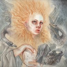 HOMENAJE A LEONORA CARRINGTON. Traditional illustration project by Alejandra Romano - 11.10.2022