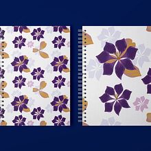 Cuaderno Personalizado: Ilustración digital de patterns para productos. Pattern Design, and Digital Illustration project by Cecilia Osorio Galeano - 11.09.2022