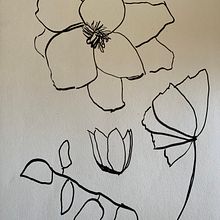 Quick sketch of flower from a vase. Sketching project by Mac - 11.10.2022
