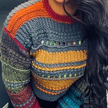 My Rainbow Sweater... <3. Un proyecto de Diseño de moda, Tejido, Crochet y Diseño textil de Diana Jaramillo A - 09.11.2022