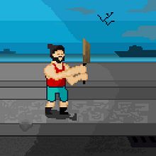 Samurai Cubano. Un projet de Pixel art de edelescritor2233 - 11.11.2022