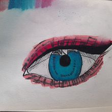 Oko. Traditional illustration project by aniela30 - 11.11.2022
