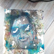 My project for course: Experimental Portraiture with Ink, Tea and Alcohol . % Caz Hart tarafından hazırlanan Güzel sanatlar, Tablo, Çizim, Mürekkep İllüstras, Ve onu projesi - 11.11.2022