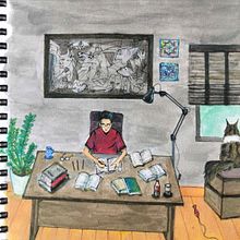 Mi proyecto del curso: Sketchbook para explorar tu estilo de dibujo Ein Projekt aus dem Bereich Traditionelle Illustration, Skizzenentwurf, Kreativität, Zeichnung, Aquarellmalerei, Sketchbook und Gouachemalerei von Songpol Punvichatkul - 11.11.2022