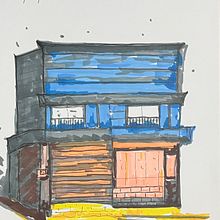 My project for course: Expressive Architectural Sketching with Colored Markers. Un progetto di Bozzetti, Disegno, Illustrazione architettonica, Sketchbook e Illustrazione con inchiostro di tessa1031 - 08.11.2022