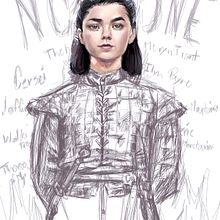 Arya Stark Ilustración digital Ein Projekt aus dem Bereich Traditionelle Illustration von Sara Araujo - 10.10.2022