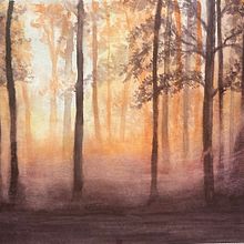 Paysages oniriques à l'aquarelle : capturez la lumière. Een project van Aquarelschilderen van Markanda Imhof - 12.11.2022