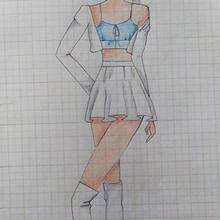 Meu projeto do curso: Ilustração de croqui de moda. Un progetto di Illustrazione tradizionale, Bozzetti, Fashion design, Disegno digitale e Illustrazione di moda di Laura Lima Da Silva - 11.11.2022