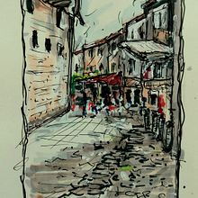 My project for course: Expressive Architectural Sketching with Colored Markers. Sketching, Drawing, Architectural Illustration, Sketchbook & Ink Illustration project by Caromin Louw - 11.09.2022