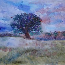 Mijn project van de cursus: Schilder dromerige aquarellandschappen met licht. Projekt z dziedziny  Malarstwo i Malowanie akwarelą użytkownika tamar_36 - 13.11.2022