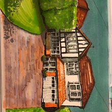 Friends house. Traditional illustration project by Andrew Kirkland - 11.13.2022