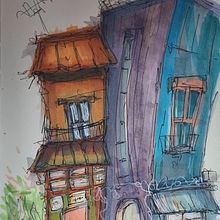 Casa. Sketching, Drawing, and Architecture project by Chantal Cerise - 11.13.2022