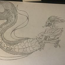 Mein Abschlussprojekt für den Kurs: Fantasy-Figuren zeichnen im Skizzenbuch. Projekt z dziedziny Trad, c, jna ilustracja, Kreat, wność,  R, sunek i Sketchbook użytkownika natali_klein - 13.11.2022