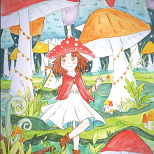 My project for course: Watercolor Techniques for Dreamlike Illustrations. Een project van Traditionele illustratie,  Tekening, Aquarelschilderen y Redactionele illustratie van Carolien - 13.11.2022