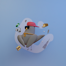 My project for course: 3D Character Creation in Blender. 3D, Character Design, 3D Modeling, 3D Character Design, and 3D Design project by kurt_wittig - 11.13.2022