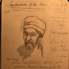 Mon projet du cours :  Principes de base du portrait au crayon  Voici mon dessin du vieil homme au turban, il a un problème aux yeux !. Artes plásticas, Desenho a lápis, Desenho, Desenho realista, e Desenho artístico projeto de nive57 - 14.11.2022