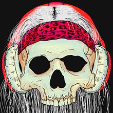 Arte digital: Heavy Metal Skull. Un progetto di Design, Illustrazione tradizionale, Illustrazione digitale e Graphic design di Adrian Heredia Pozo - 15.11.2022