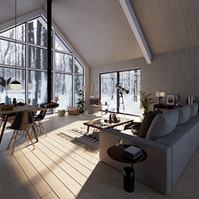 snow house. Architecture, 3D, Design, Animation & Interior Architecture project by Domenico Ventura Pedriquez - 11.15.2022