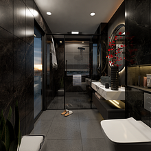 bathroom . Design, Architecture, and Animation project by Domenico Ventura Pedriquez - 11.15.2022