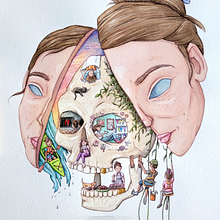 My project for course: Surreal Illustration with Watercolor and Ink. Projekt z dziedziny Trad, c, jna ilustracja,  Sztuki piękne,  Malarstwo,  R, sunek i Malowanie akwarelą użytkownika Jessica - 16.11.2022