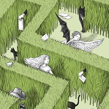 Covers book for Raymond St Elmo . Een project van Traditionele illustratie,  Ontwerp,  Schetsen y Redactionele illustratie van Virginia Mori - 16.11.2022