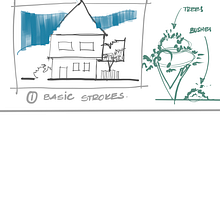 My project for course: Expressive Architectural Sketching with Colored Markers. Projekt z dziedziny Sketching,  R, sunek,  R, sunek architektoniczn, Sketchbook,  R i sunek atramentem użytkownika Jahnavi Patil - 16.11.2022