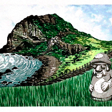 My project for course: Watercolor Illustration with Japanese Influence. Een project van Traditionele illustratie,  Tekening y Aquarelschilderen van Karolina Kolomeicuk - 15.11.2022