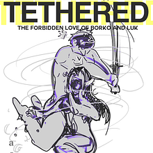 Tethered: The Forbidden Love of Borko and Luk. Traditional illustration project by Jacob Mitchell - 11.17.2022