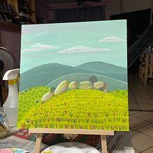 Mi proyecto del curso: Pintura acrílica paso a paso: crea paisajes increíbles Ein Projekt aus dem Bereich Traditionelle Illustration, Malerei, Malerei mit Acr, l und Sketchbook von Dania Hernandez Moreno - 17.11.2022
