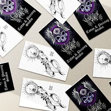 Tarjetas / Flyers. Un progetto di Design, Graphic design, Br, ing, Br, identit, Pubblicità e Marketing di Adrian Heredia Pozo - 17.11.2022