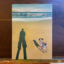 Shadows on the beach - Work in Progress. Een project van Craft y Schilderij van Pete Levy - 17.11.2022