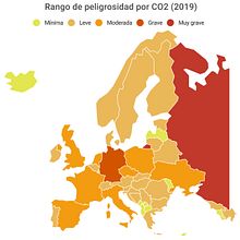 UOC: Infografía interactiva CO2 europeo. Un progetto di Design, Graphic design, Design dell’informazione e Pubblicità di Adrian Heredia Pozo - 17.11.2022