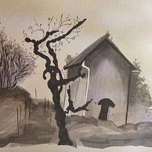 Paesaggio. Sketching, Drawing, and Architecture project by Chantal Cerise - 11.17.2022