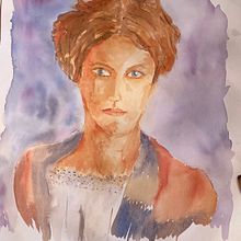 My project for course: Watercolor Portraits: Capture a Model's Personality. Fine Arts, Painting, Watercolor Painting, and Portrait Drawing project by Max Utterback - 11.17.2022