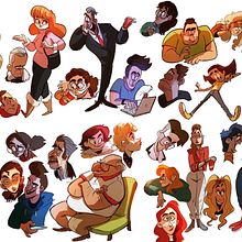 Personajes desde el Sketchbook. Traditional illustration, Character Design, Digital Drawing, and Drawing project by Diego & Sebastian Ramírez Jacinto - 11.17.2022
