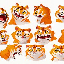 Proyecto Personal: Tale of the Golden Tiger Princess. Een project van  Ontwerp, Ontwerp van personages, Traditionele illustratie y  Concept art van Diego & Sebastian Ramírez Jacinto - 18.11.2022