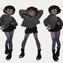 Proyecto Personal: Estudios de Moda. Design, and Character Design project by Diego & Sebastian Ramírez Jacinto - 11.18.2022