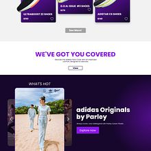 Adidas | Landing Page. Un proyecto de Diseño Web, UX / UI, Desarrollo Web, Diseño gráfico, Br, ing e Identidad, Diseño de producto y Publicidad de Ben Reil De Leon - 18.11.2022