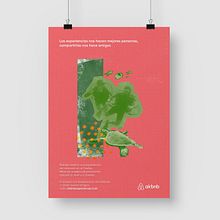 Campaña gráfica Airbnb. Een project van  Ontwerp,  Reclame, Grafisch ontwerp, Collage, Cop, writing, Retoucheren van foto's y Posterontwerp van Mario Flaquer - 18.11.2022