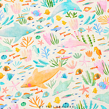 Dolphin ocean. Un proyecto de Ilustración tradicional, Ilustración infantil y Pattern Design de Tati Abaurre - 18.11.2022